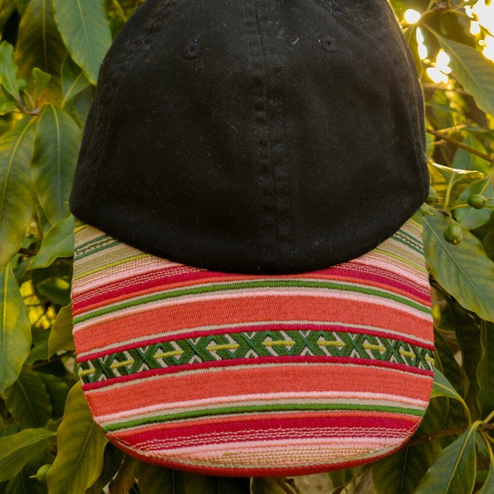 Pendleton embroider baseball cap hat stripe southwest Aztec Navajo native tribal